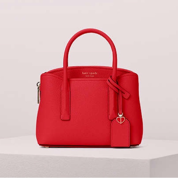 ‼️Kate Spade Margaux Red Leather Mini Satchel Crossbody Bag - Picture 2 of 13
